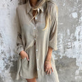 CARMEN | BUTTON-FRONT RELAXED-FIT CO-ORD SET