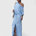 AVERLYNN | DENIM MAXI CO-ORD SET