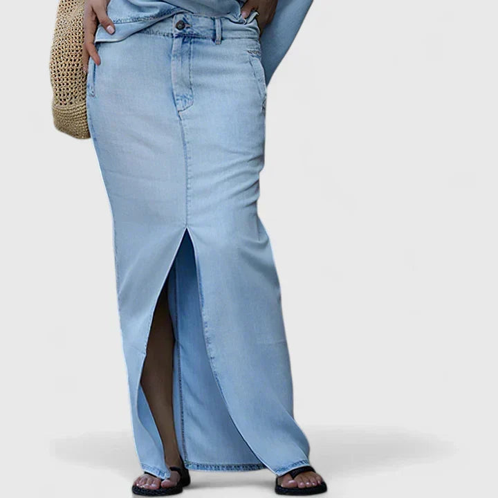 AVERLYNN | DENIM MAXI CO-ORD SET