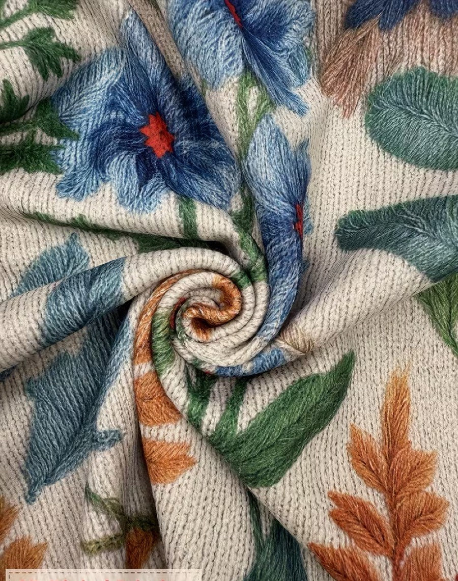 RENATA | BOTANICAL FLORAL ZIP CARDIGAN