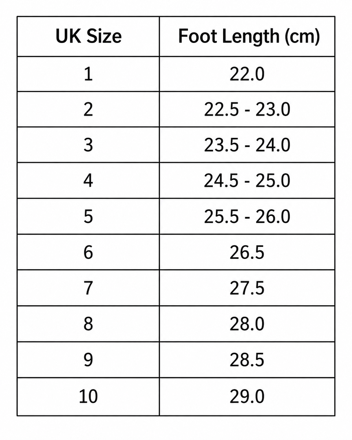 Size guide