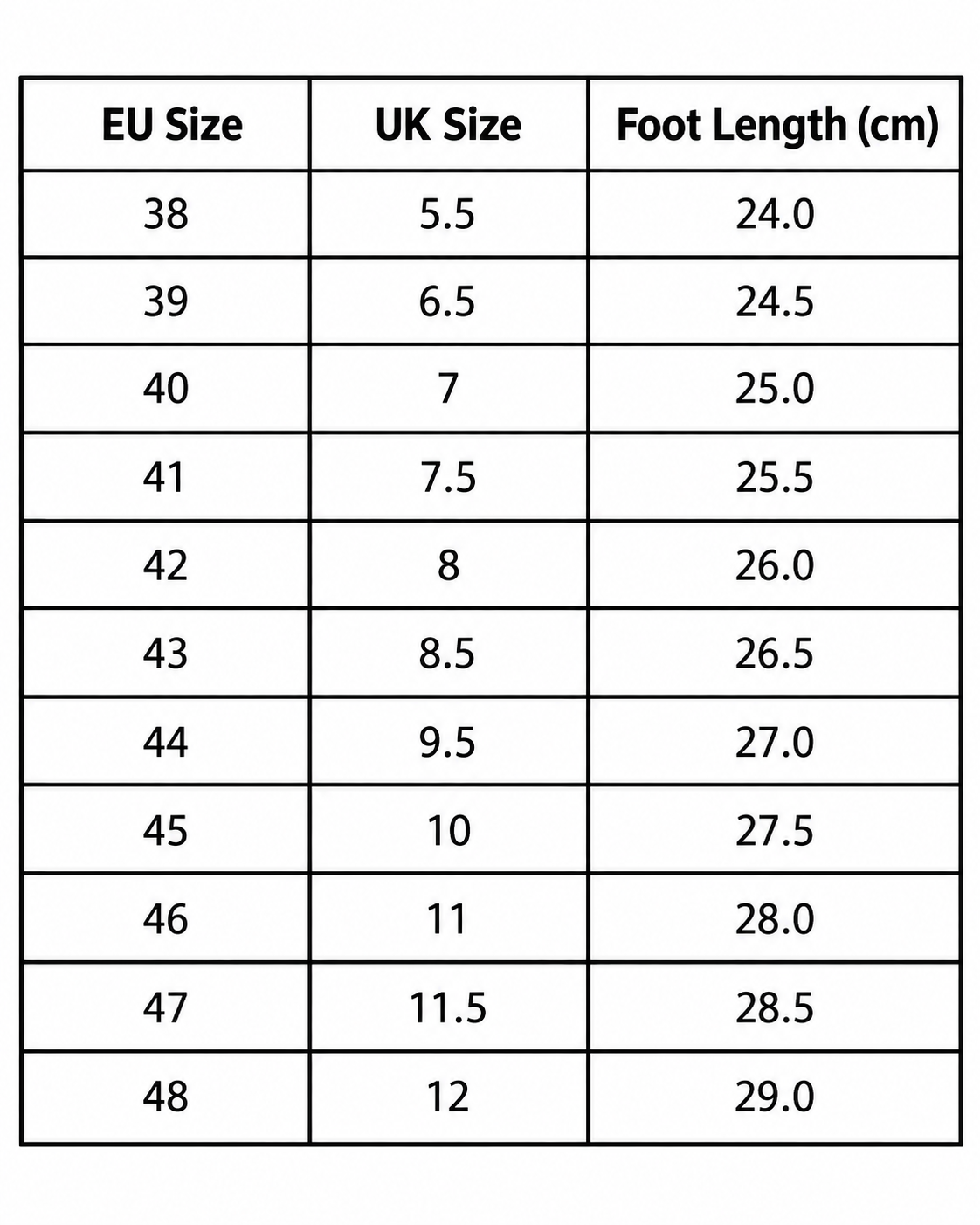 Size guide