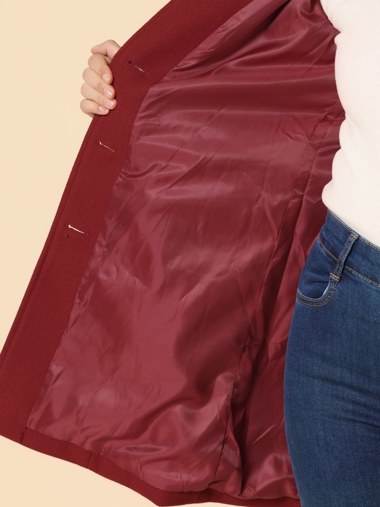 Zephyra tailored A-line single-button coat, product image 11