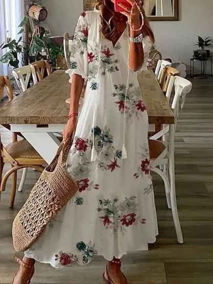 Judith — Vintage Boho Midi Dress — view 5