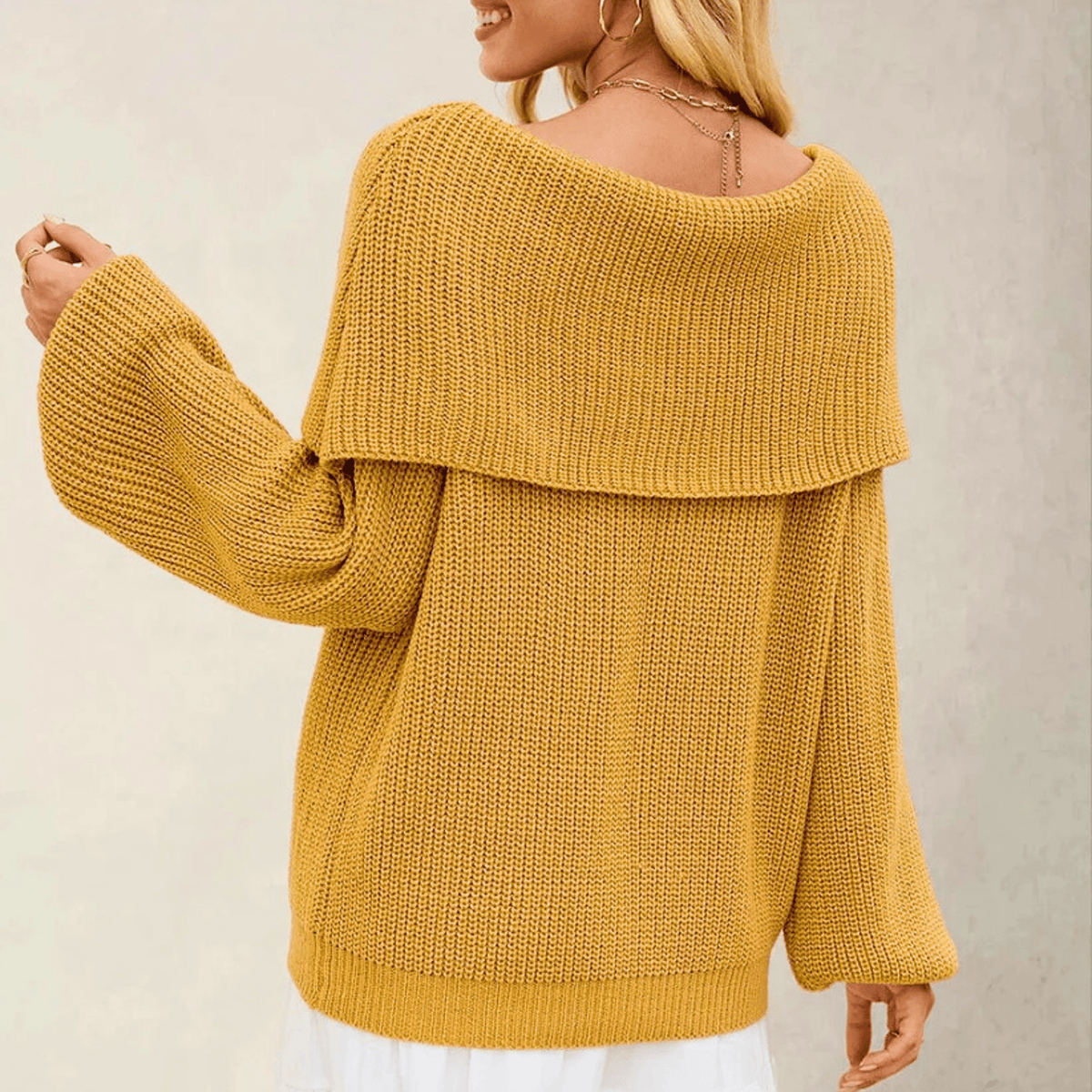 Ozella | Foldover Off-Shoulder Jumper