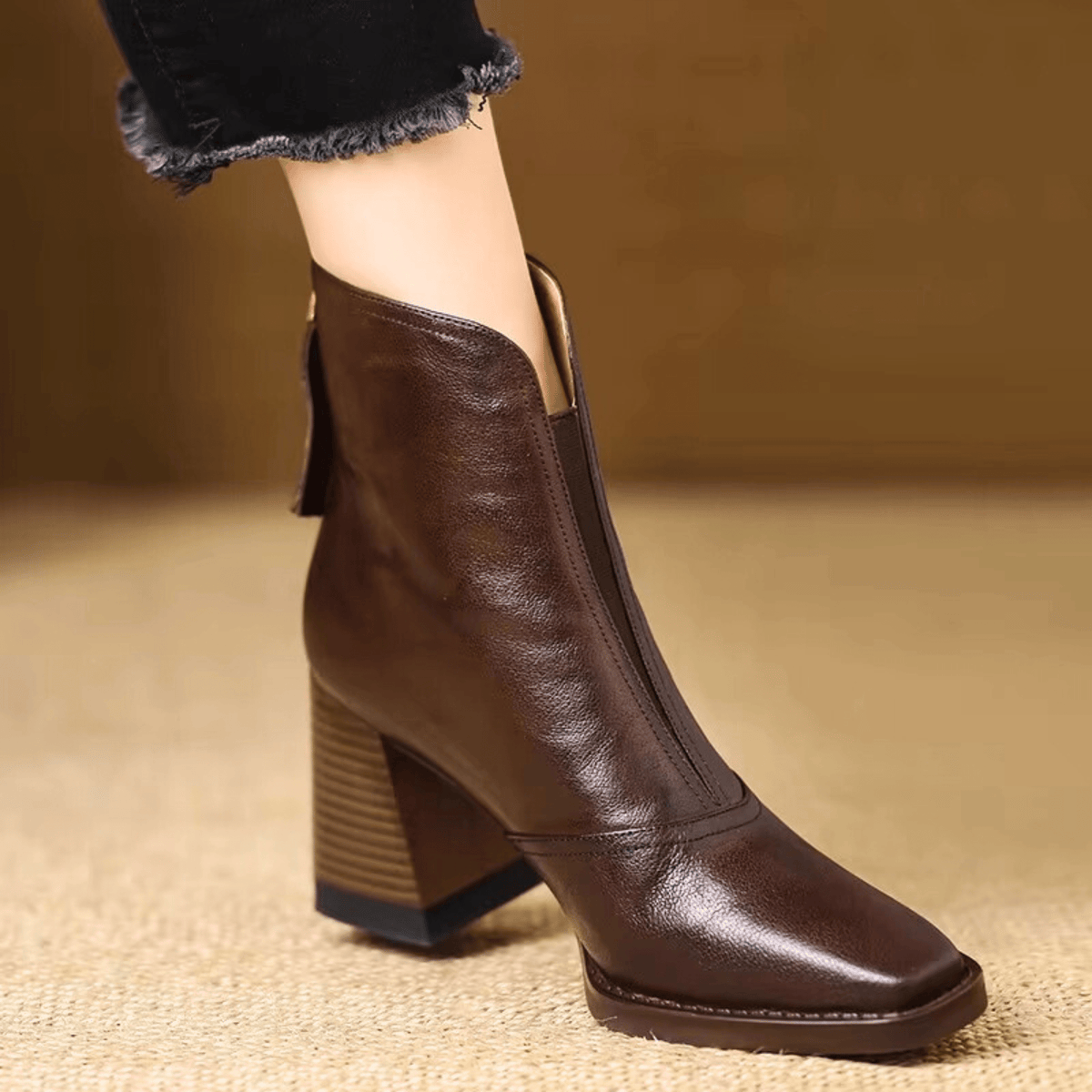 Claudia | Luxury Ankle Boots With Medium Heel