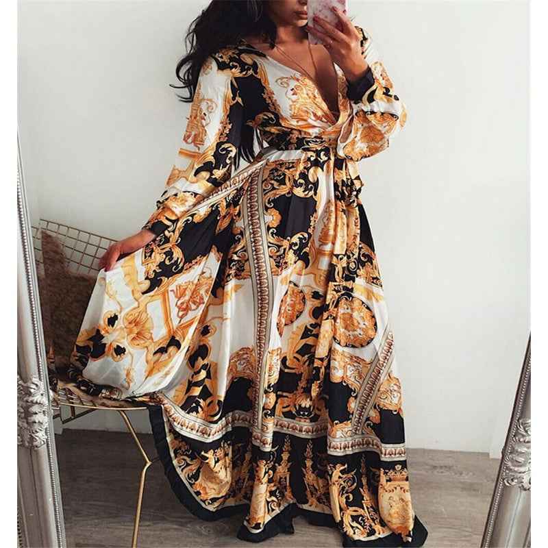FAYE | PRINTED BELTED DRESS