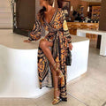 FAYE | PRINTED BELTED DRESS
