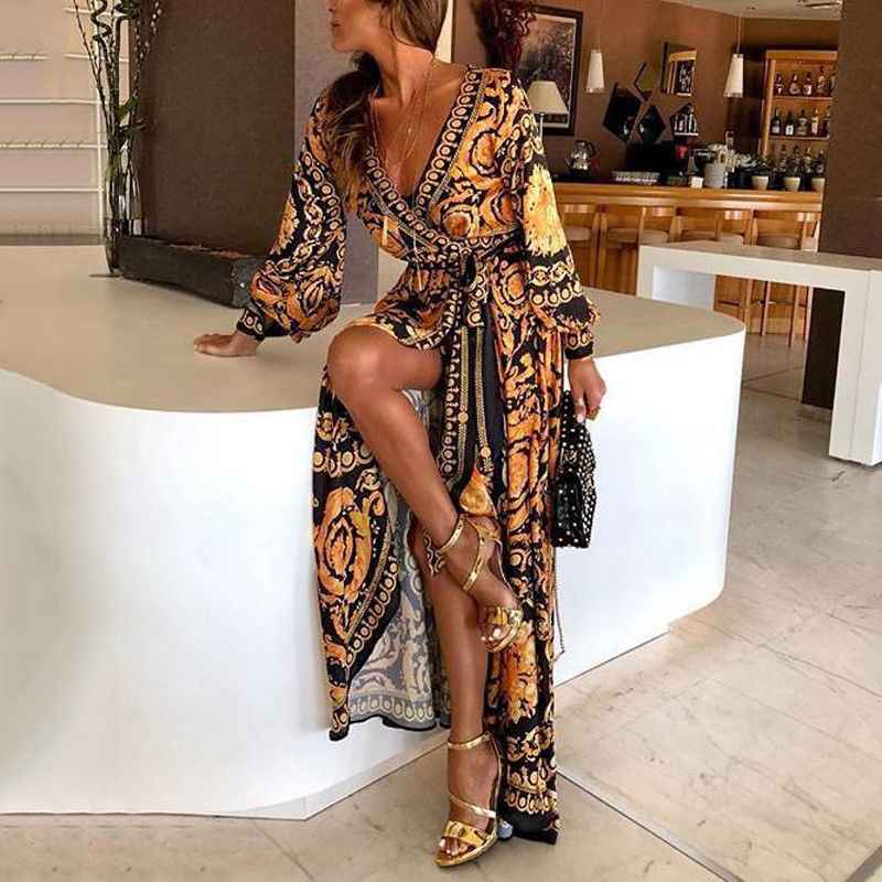 FAYE | PRINTED BELTED DRESS