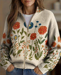 ANGELA | WILDFLOWER ZIP CARDIGAN