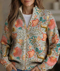 MARGHERITA | FLOWER-GARDEN ZIP CARDIGAN