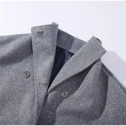 Ceridwen | High-Neck Double-Breasted Wool-Blend Coat