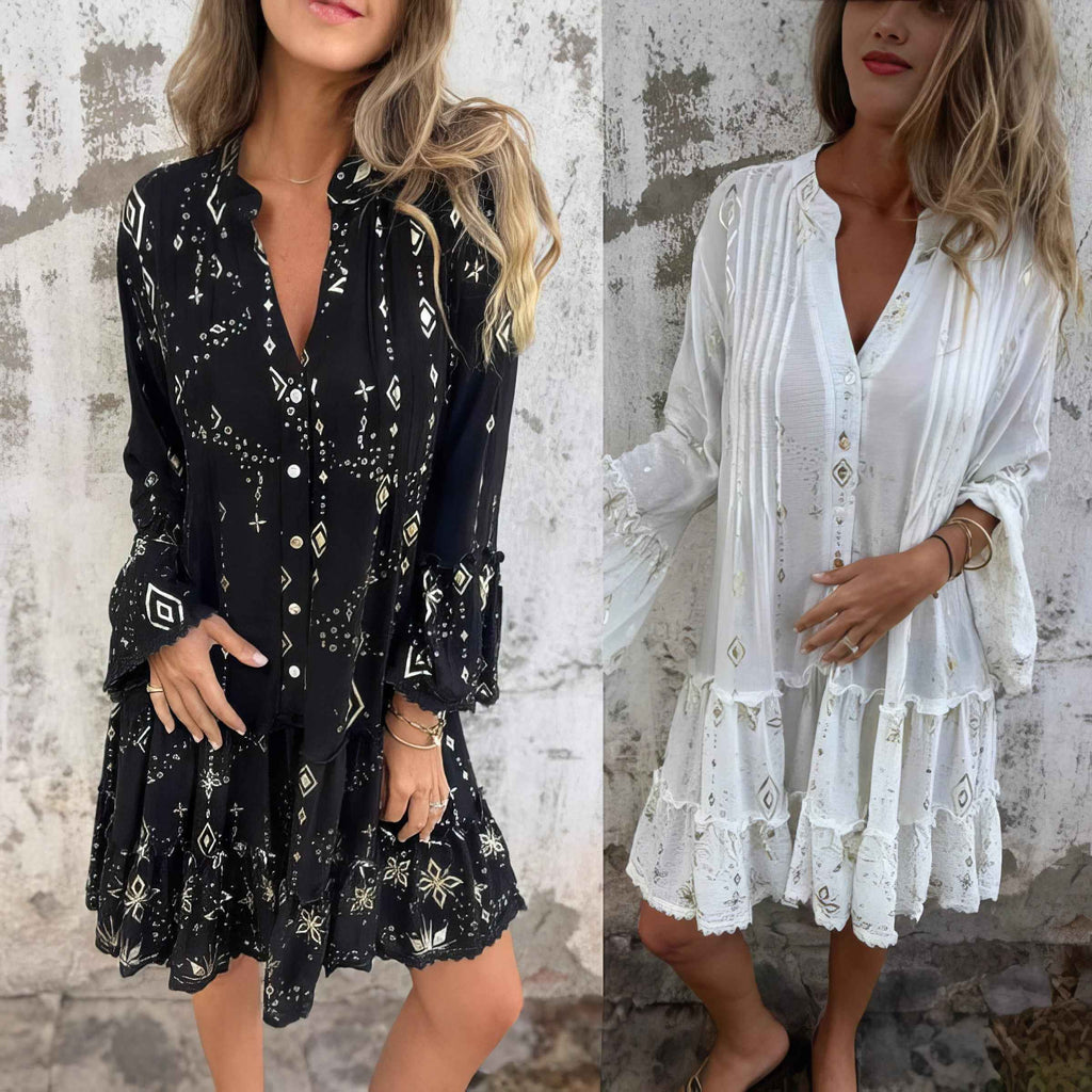 GAYLE | LONG-SLEEVE MIDI DRESS