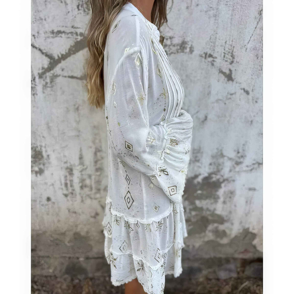 GAYLE | LONG-SLEEVE MIDI DRESS