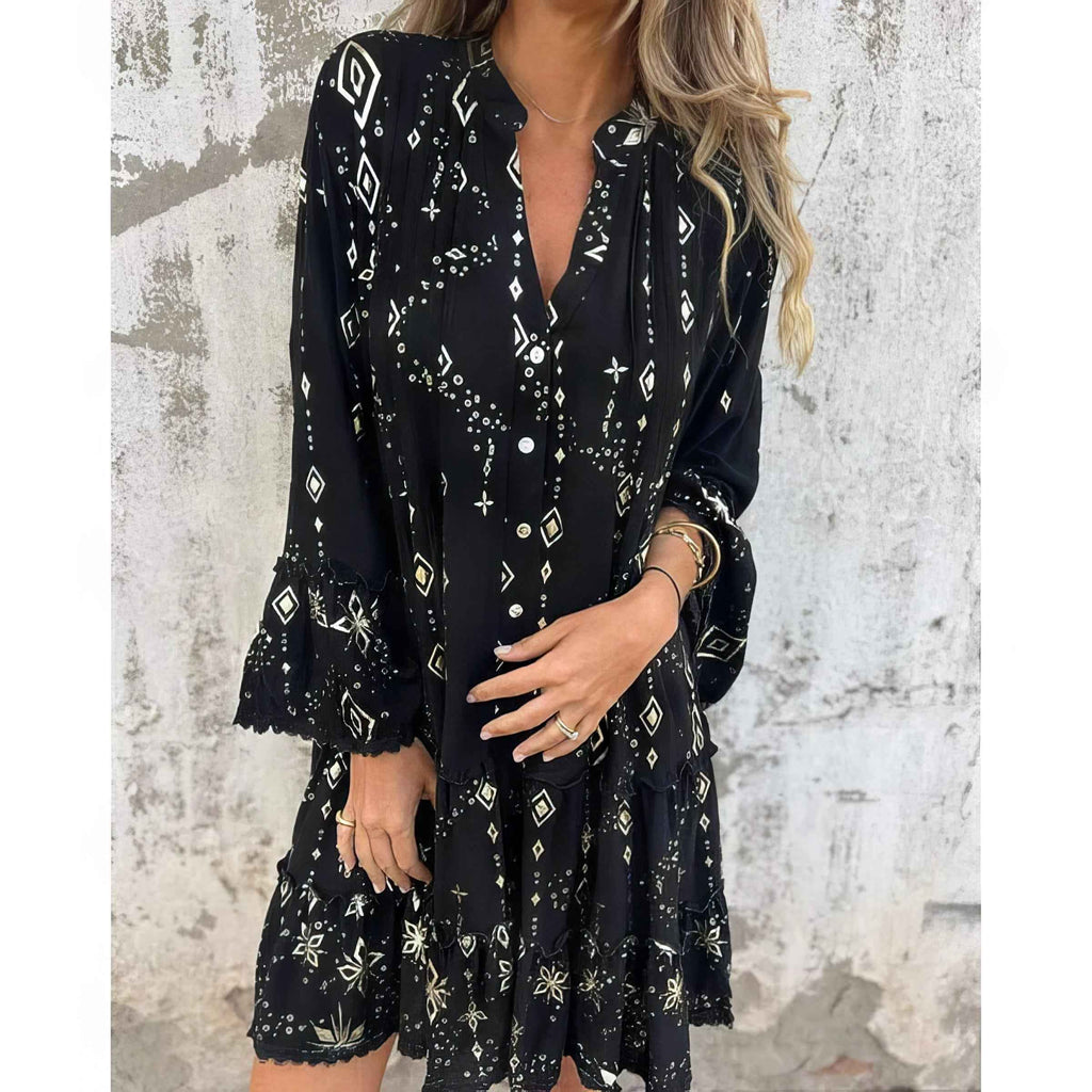GAYLE | LONG-SLEEVE MIDI DRESS