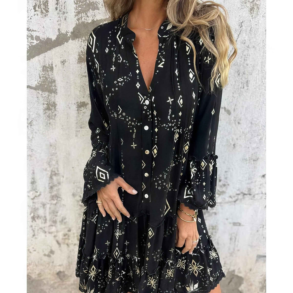 GAYLE | LONG-SLEEVE MIDI DRESS