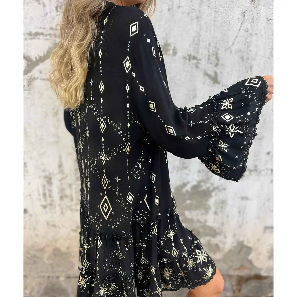 GAYLE | LONG-SLEEVE MIDI DRESS